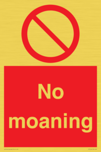 YP5144: No Moaning