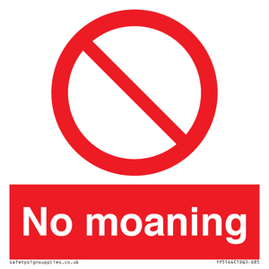 YP5144: No Moaning