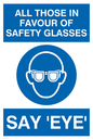 YP5149: Those in favour of safety glasses