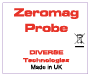 DIV-ZEROMAG-PROBE-DW: Dye Sub White 0.5 Zeromag Probe Diverse Technologies - Made in UK Label 30x25mm (NO SELF-ADHESIVE)