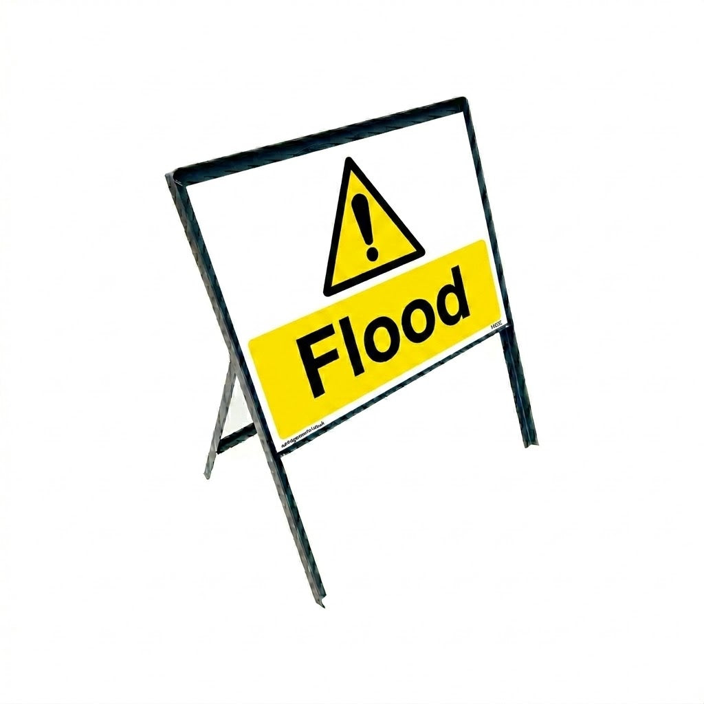 Warning Metal A-frame