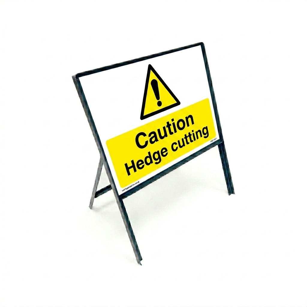 Warning Metal A-frame