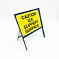 Warning Metal A-frame