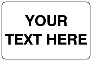IV3400: Custom Information Sign with black border