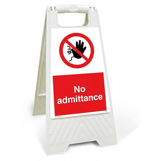 Prohibition White Plastic A-Frame