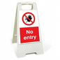 Prohibition White Plastic A-Frame