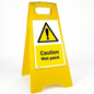 Warning Yellow Plastic A-frame